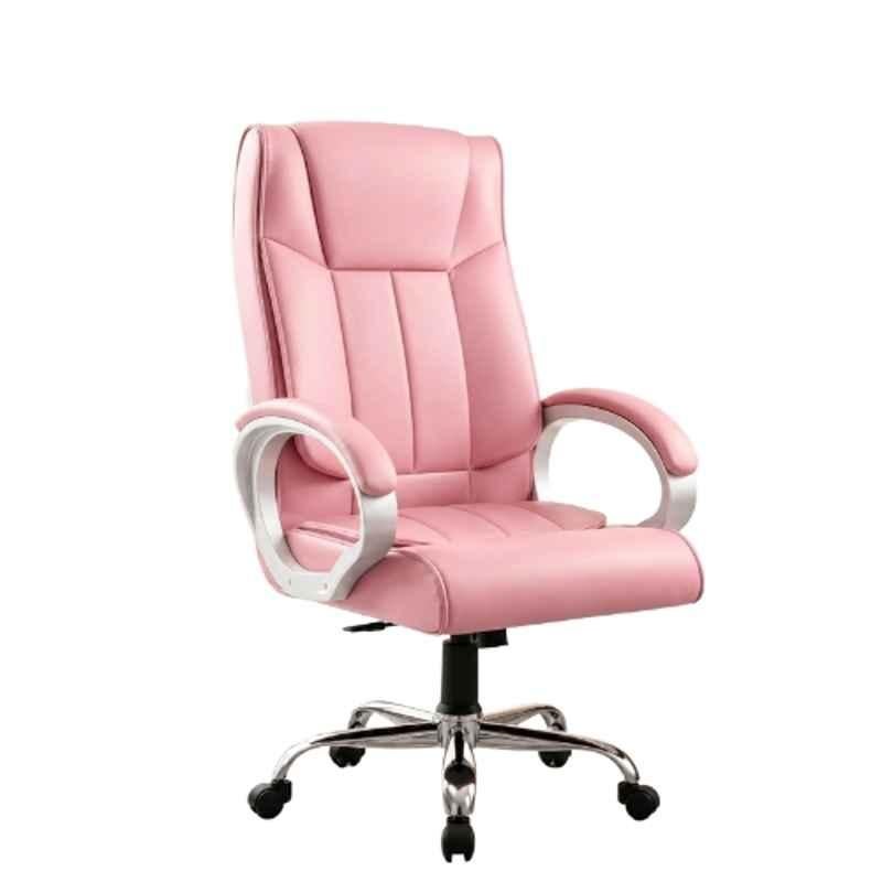 Aayra Prime Leatherette Pink High Back Armrest Executive Office Chair, TINGO01