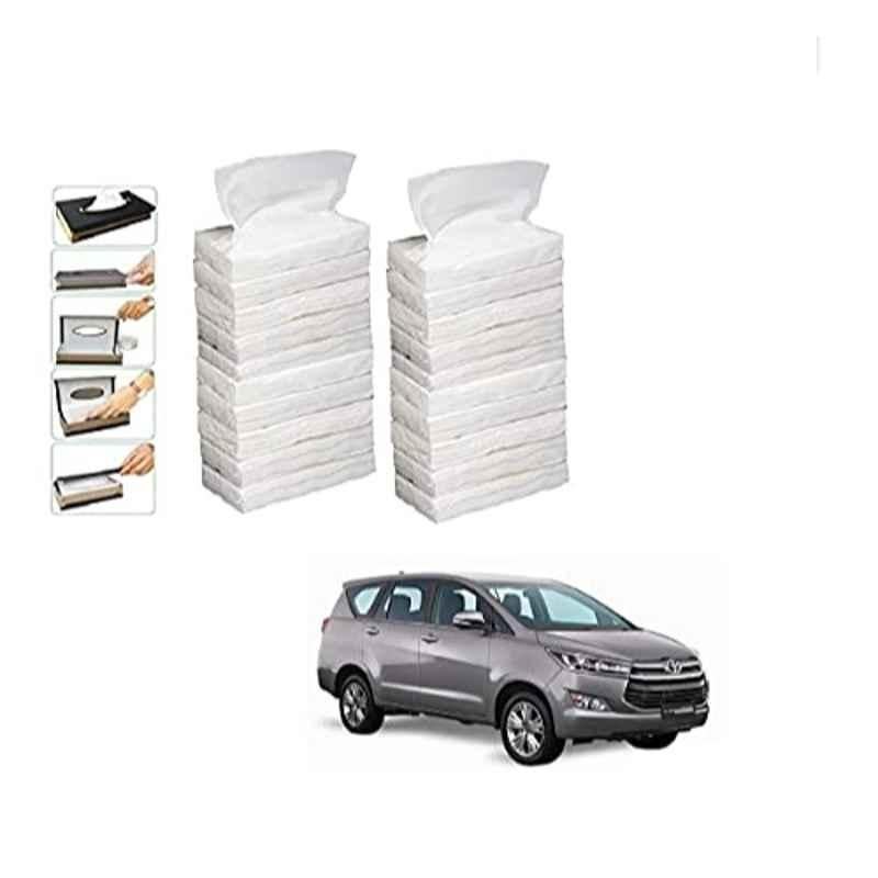 Kozdiko 100 Pulls Dispenser Box Refiller Tissue Paper with 200 Sheets for Toyota Innova Crysta (Pack of 20)
