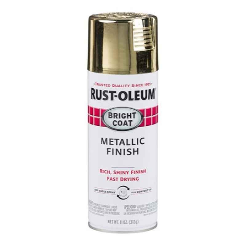 Rust-Oleum Stops Rust 11 Oz Gold Bright Coat Metallic Finish Spray, 10020066771086