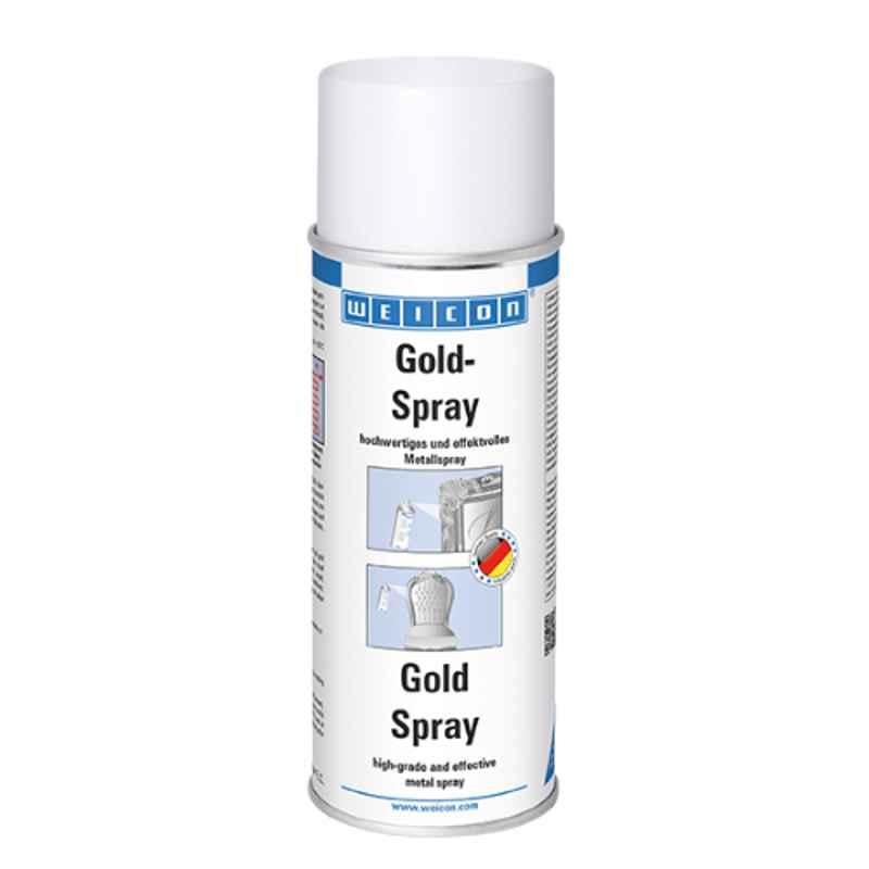Weicon 400ml High-Grade & Effective Metal Gold Spray, 11105400