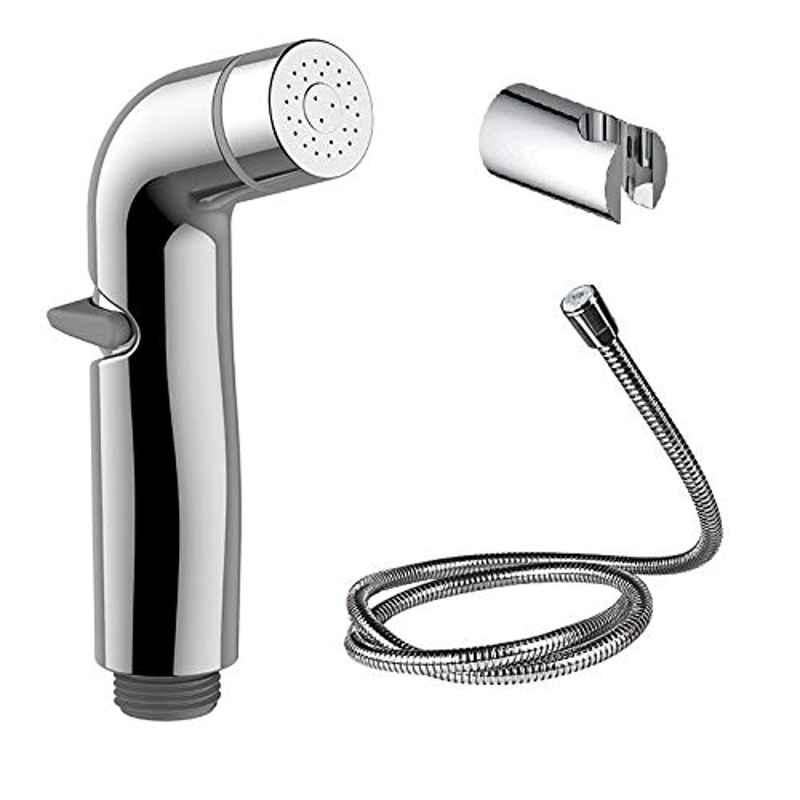 Marcoware Milo ABS Chrome Finish Health Faucet with Ultra Flexible Hose & Wall Hook, HFS-TYLR-ST