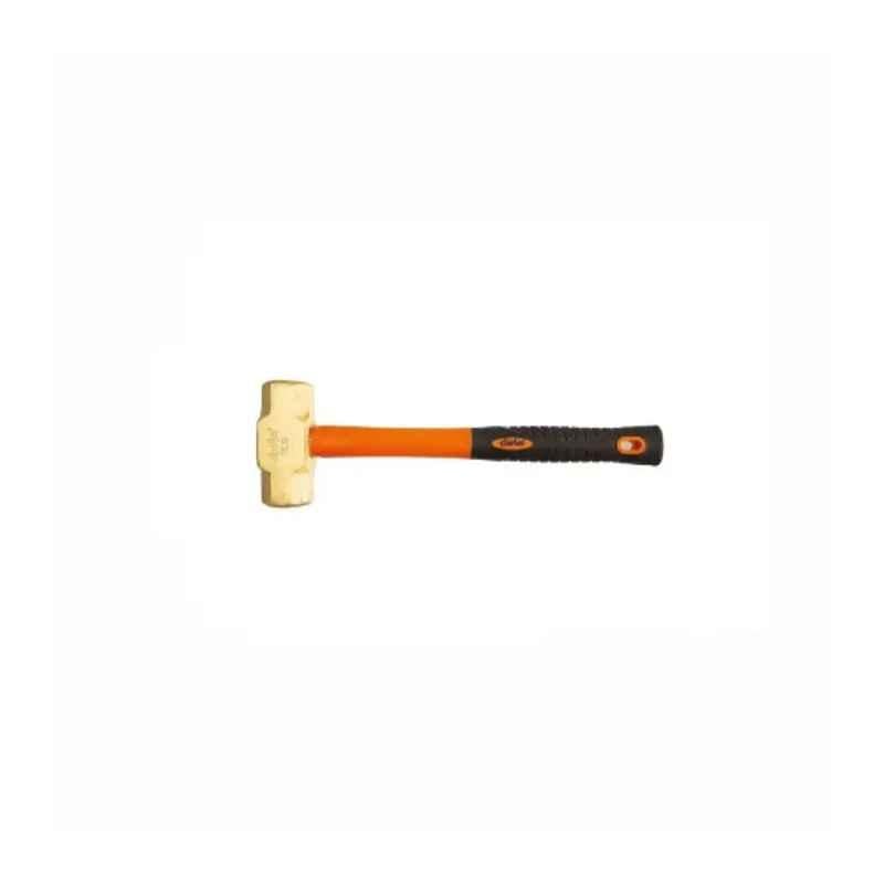 Clarke 20lbs Orange & Black Fibreglass Non Slip Grip Handle Brass Sledge Hammer