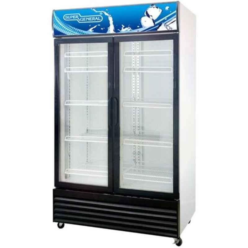 Super General 800L Double Door Upright Bottle Cooler, SGSC1018IF