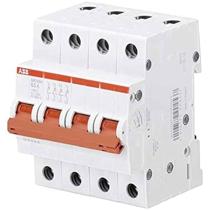 ABB SHD204 63A 4 Pole IP54 Isolator, 2CDD274111R0063
