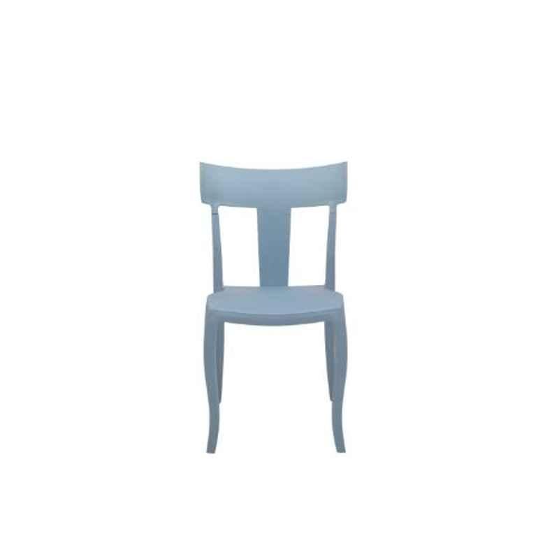 Supreme Deck Wooden Looks Blue Plastic Cafeteria Chair (Pack of 2)