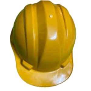 Ladwa ABS HDPE Yellow Heavy Duty Superior Nape Safety Helmet, LSI-Helmet-YNP20 (Pack of 20)