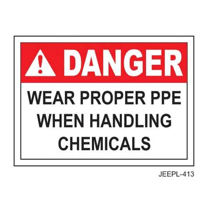 Jeepl Danger Wear Proper PPE Sticker, jeepl-413