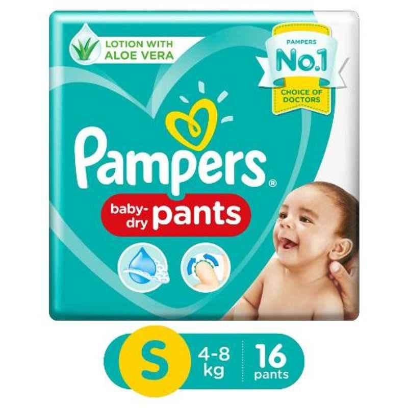 Pampers 16 Pcs Small Baby Pant Style Diaper (Pack of 8)