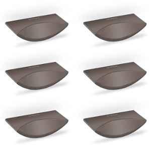 Plantex Knobs for Drawer/Rectangular Drawer Knob/Pull-Push Knobs for Kitchen/Bedroom Drawer (Pack of 6) Satin Black