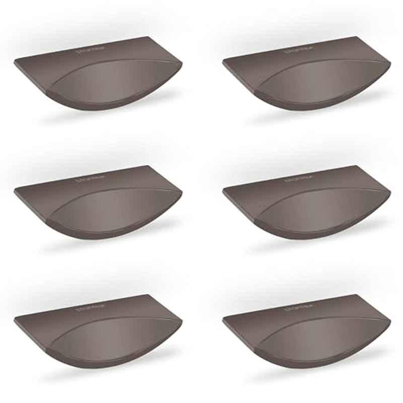 Plantex Knobs for Drawer/Rectangular Drawer Knob/Pull-Push Knobs for Kitchen/Bedroom Drawer (Pack of 6) Satin Black