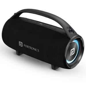 Portronics Thunder 2.0 60W Bluetooth v5.3 ABS Black Wireless Party Speaker with RGB Lights, POR 2338