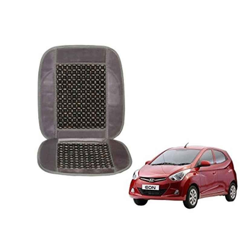 Kozdiko Wooden Beads Car Seat Cushion with Velvet Border for Hyundai Eon