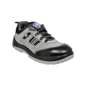 Allen Cooper AC-1156 Antistatic Steel Toe Grey & Black Work Safety Shoes, Size: 10