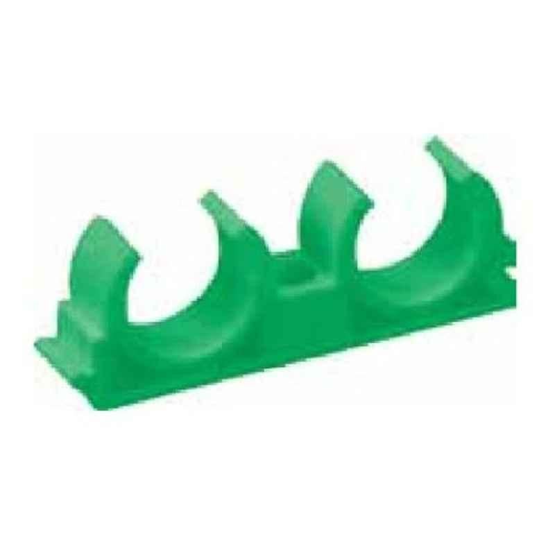 Hepworth 25mm PP-R Green Double Pipe Clamp, 4302902525621 (Pack of 250)