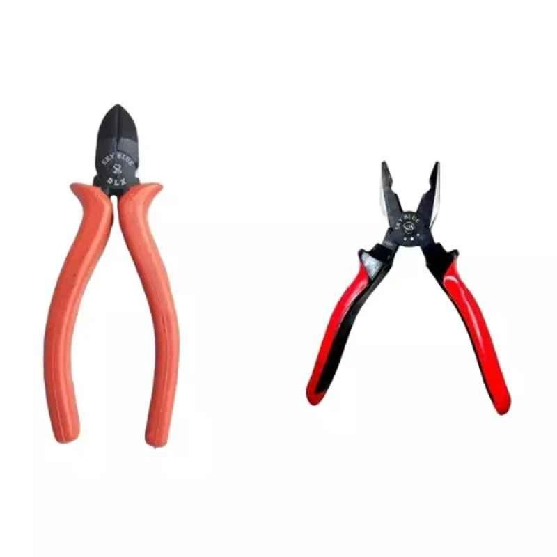 Sky Blue 2 Pcs 7.8 inch Lineman Plier Combo, SBE_PLIER_0722