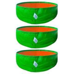 Singhal 15x9 inch 260 GSM HDPE UV Protected Plants Grow Bag for Terrace & Vegetable Gardening, GB-15x9-P3 (Pack of 3)