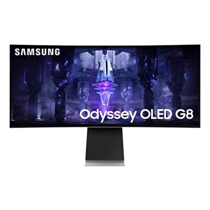 Samsung Odyssey G8 34 inch OLED 175Hz Black Curved Gaming Monitor, LS34BG850SWXXL