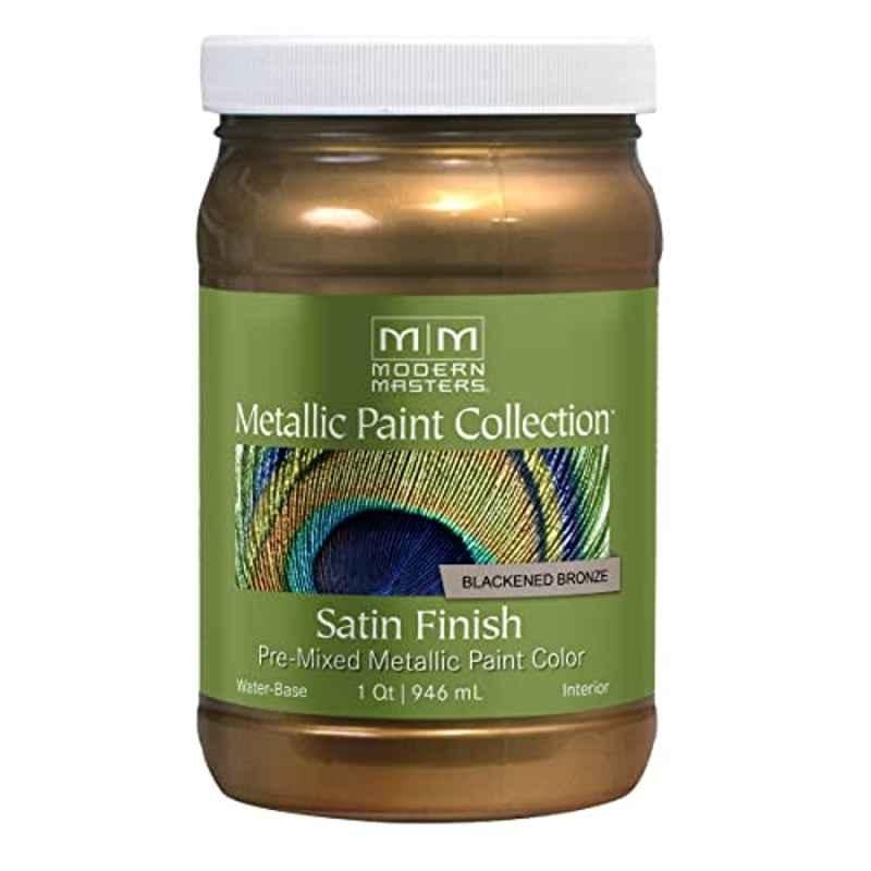 Modern Masters 946ml Blackened Bronze Satin Finish Metallic Paint, ME23832