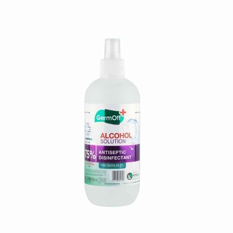 GermOff 75% Alcohol Solution Antiseptic Disinfectant Spray, 500ml, 12 Pcs/Carton