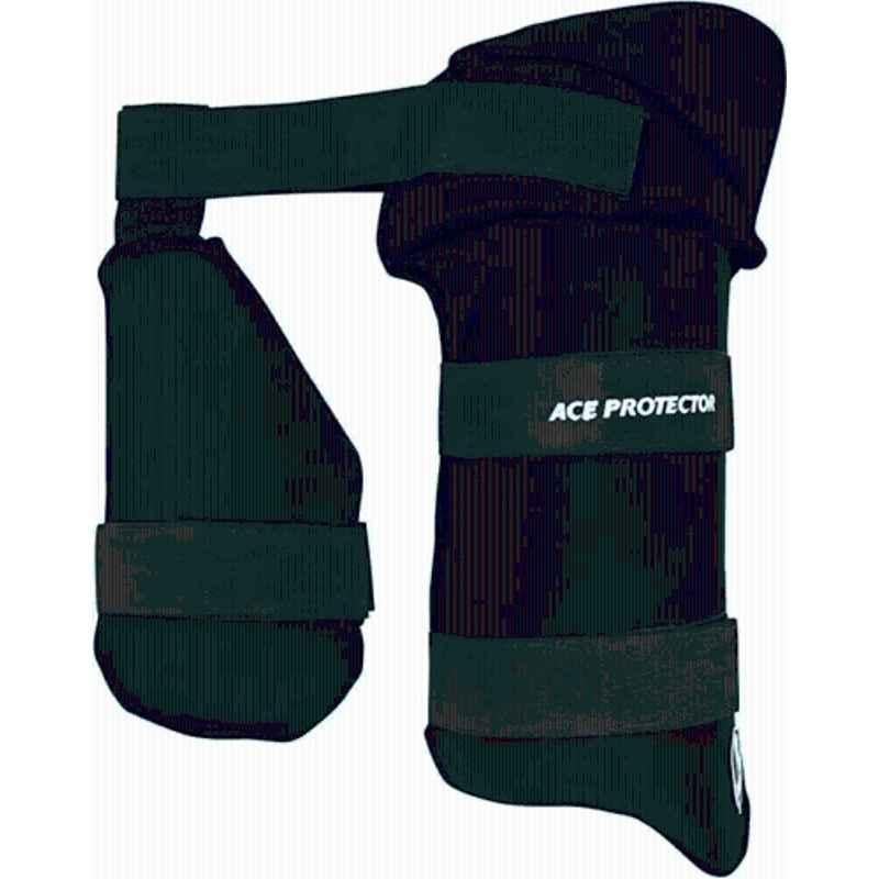 Exton Black Ace Right Hand Cricket Thigh Guard Thai Pad for Man's