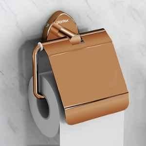 Plantex Stainless Steel Toilet Paper Holder for Bathroom/Tissue Holder for Washroom/Toilet roll Holder for Wall Mounted/Bathroom Accessories PVD Rose Gold Finish Angel
