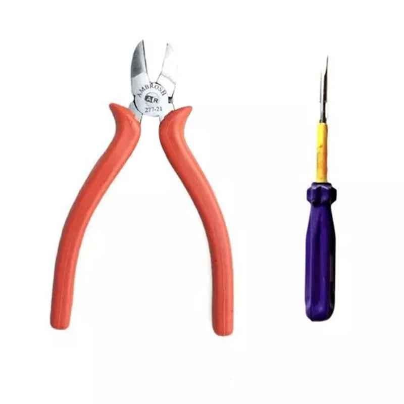 Sky Blue 2 Pcs 7.8 inch Diagonal Plier Combo, SBE_PLIER_0463