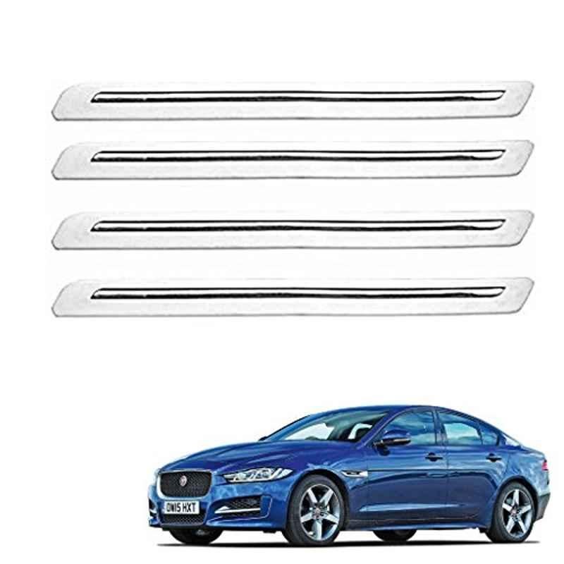 Kozdiko 4 Pcs White Car Bumper Protector Set for Mahindra Bolero XL