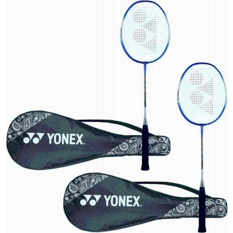 Yonex ZR 100 400g Light Blue Strung Badminton Racquet (Pack of 2)