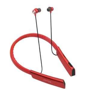 Hitage Grand Red Wireless Bluetooth Neckband Earphone with 40hr Music Time, NBT-2319