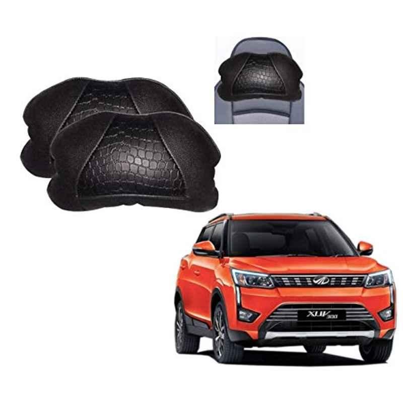 Kozdiko 2 Pcs Black Neck Rest Cushion Pillow Set for Mahindra XUV 300