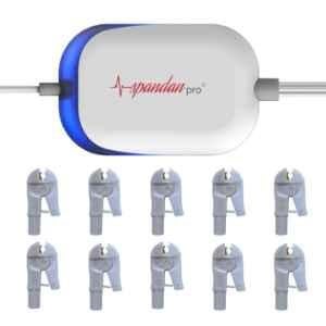 Sunfox Spandan Pro Plastic & ABS White 12 Leads Portable ECG Monitor for Doctors with a Pack of Clip