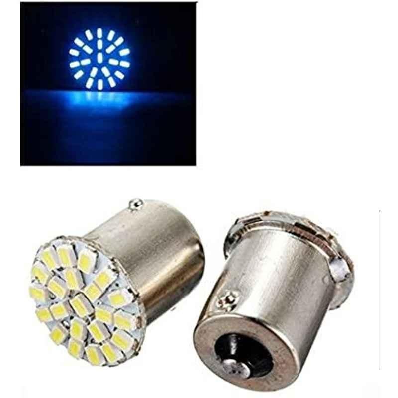 AOW 22 SMD (Blue) Led Indicator Bulb/Turn Signal Bulb for TVS Scooty Pep (Pack of 2)