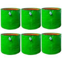 Singhal 24x24 inch 260 GSM HDPE UV Protected Plants Grow Bag for Terrace & Vegetable Gardening, GB-24x24-P6 (Pack of 6)
