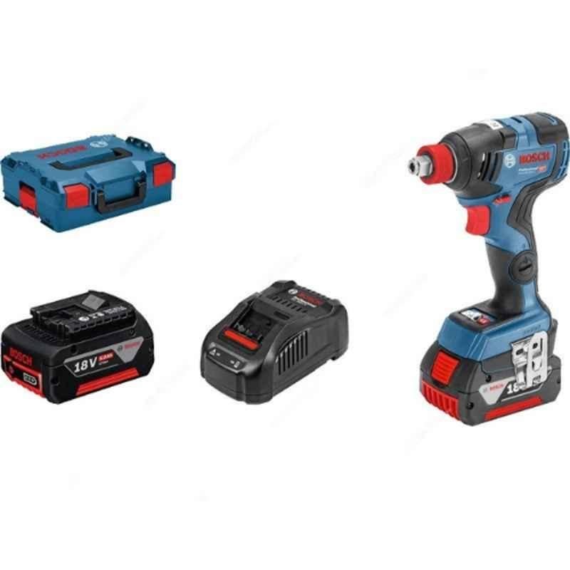 Bosch GDX-18V-200C 18V 3400rpm Professional Cordless Impact Wrench with 2x 5.0Ah Battery & Charger
