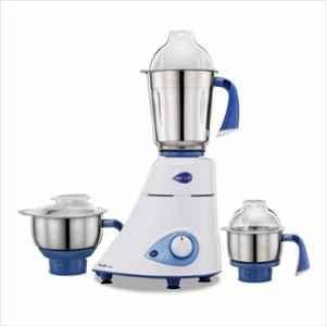 Preethi Blue Leaf 750W White & Blue Mixer Grinder with 3 Jars, MG150