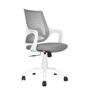 Rose Mono 90kg Pearl White Mid-Back Ergonomic Mesh Revolving Chair with 3 Years Warranty