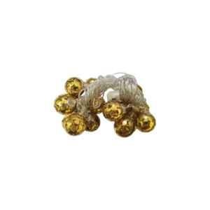 Ever Forever 3m Metal Football Design Golden & Yellow Pixel Light, METALFOOTBALL (Pack of 4)