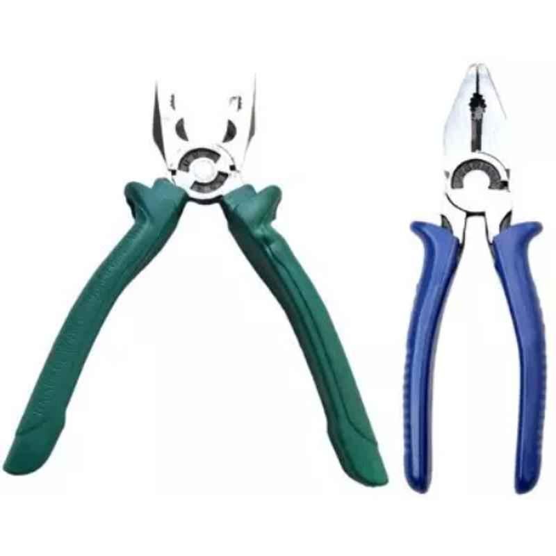 Sky Blue 2 Pcs 7.8 inch Lineman Plier Combo, SBE_PLIER_COMBO_MOD_01276