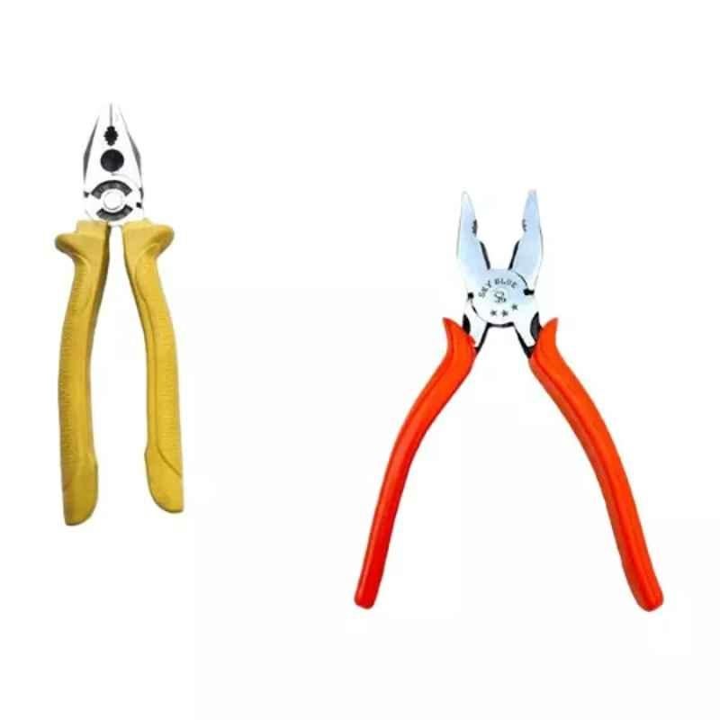 Sky Blue 2 Pcs 7.8 inch Lineman Plier Combo, SBE_PLIER_0128