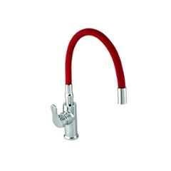 10X SM-8988 Brass Red Single Lever Sink Mixer with Swivel Spout