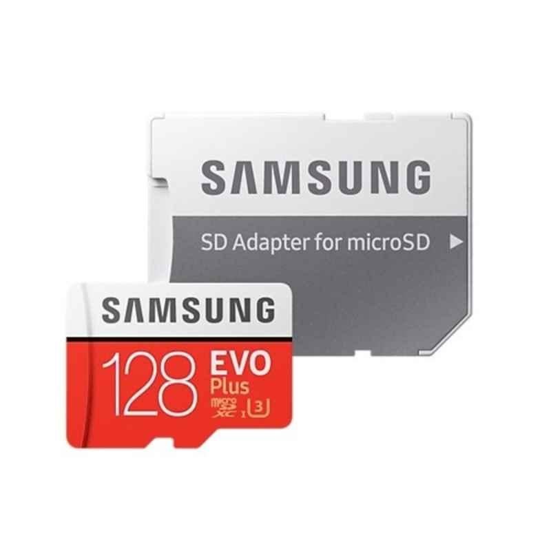Samsung EVO Plus 128 GB MicroSDXC Memory Card with SD Adapter, MB-MC128HAAPC