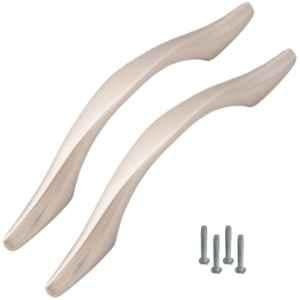 Atom 218 8 inch Silver Satin Finish Zinc Cabinet Pull Handle (Pack of 2)