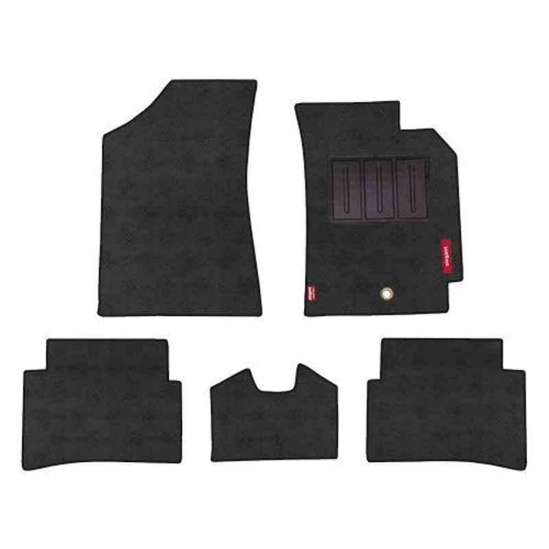 Elegant Jewel 5 Pcs Polypropylene & Rubber Anthra Car Floor Mat Set for Hyundai Santro Asta (2018)