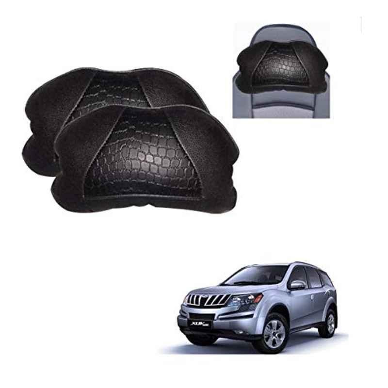 Kozdiko 2 Pcs Black Neck Rest Cushion Pillow Set for Mahindra XUV 500