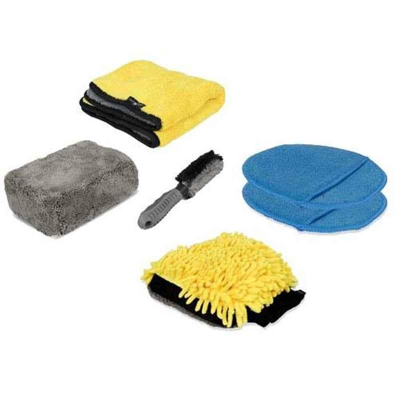 AllExtreme AEFLD14 3 Pcs 3 in 1 Exterior & Interior Car Wash Cleaning Tool Kit