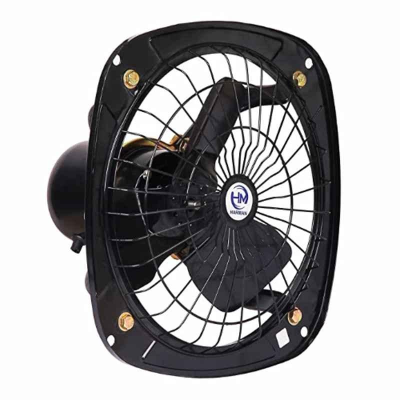 HM 75W 9 inch 2600rpm Black 3 Blade Exhaust Fans, Sweep: 225 mm