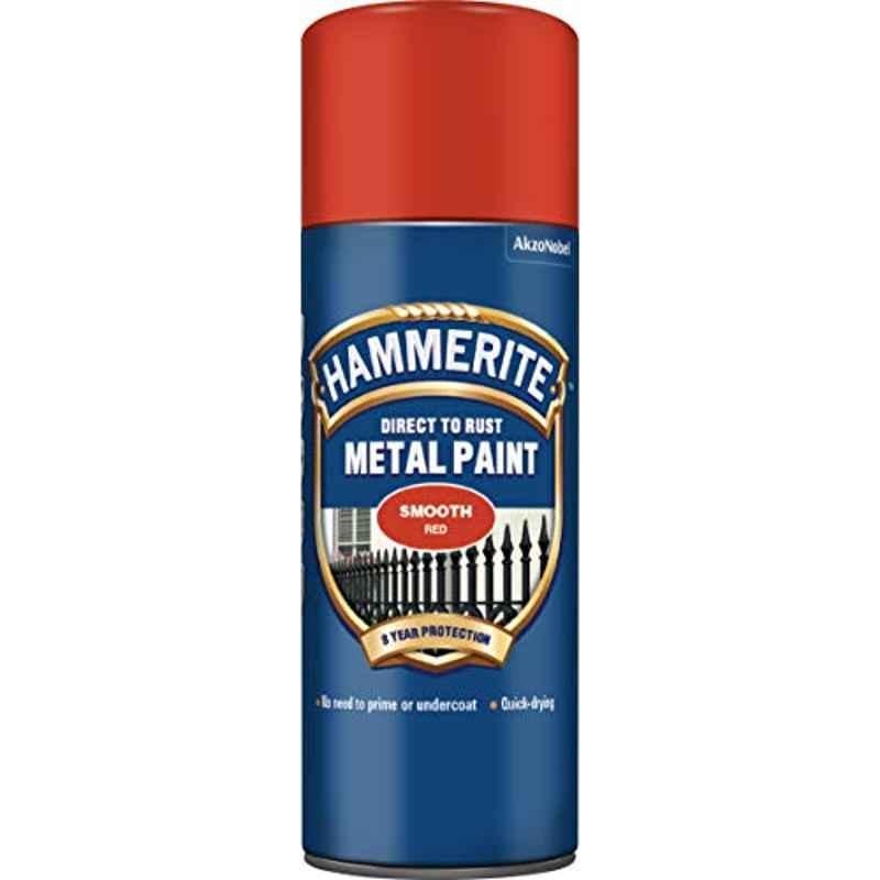 Hammerite 400ml Smooth Red Glossy Aerosol Spray Paint, 5092967