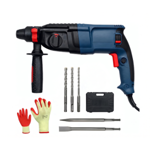 1650W 1200rpm Rotary Hammer Drill Machine with 26mm SDS Plus Chuck, 3 Modes, Forward & Reverse Function