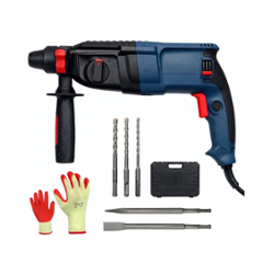 1650W 1200rpm Rotary Hammer Drill Machine with 26mm SDS Plus Chuck, 3 Modes, Forward & Reverse Function