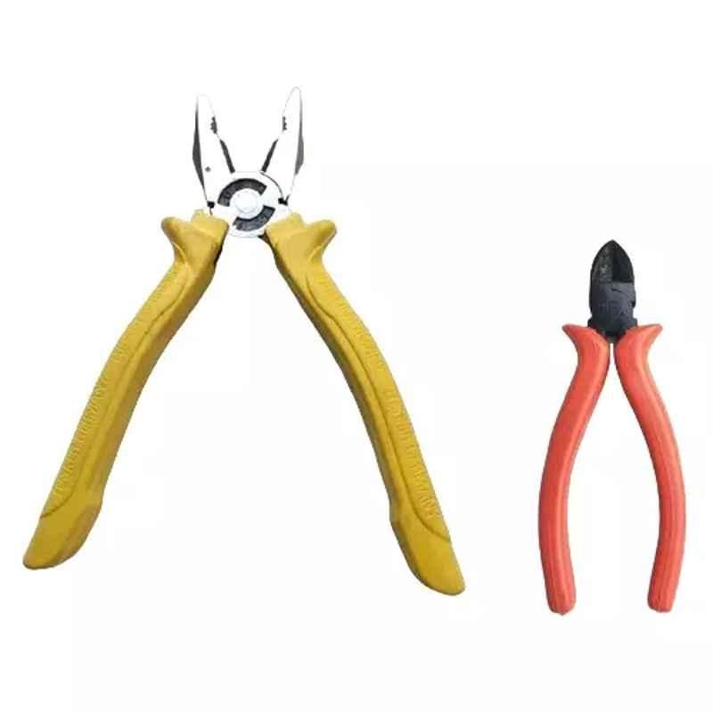 Sky Blue 2 Pcs 7.8 inch Lineman Plier Combo, SBE_PLIER_COMBO_MOD_01485